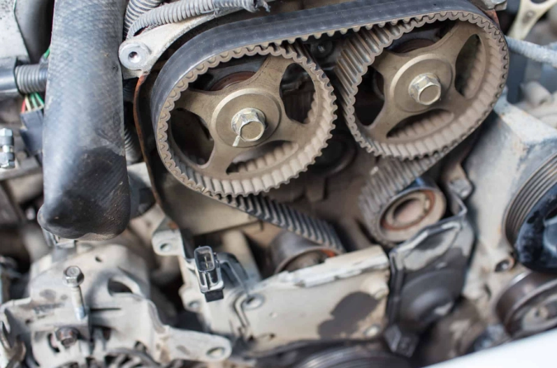 bad timing belt driving