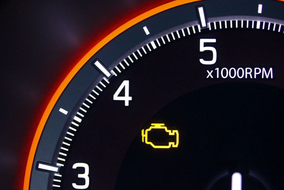 check engine light yellow