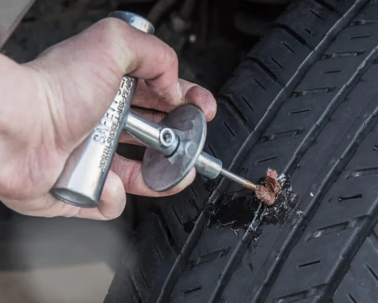 is a tire with a nail repairable