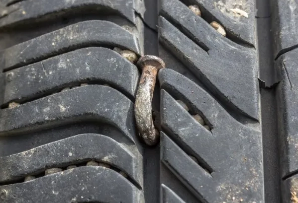 is a tire with a nail repairable
