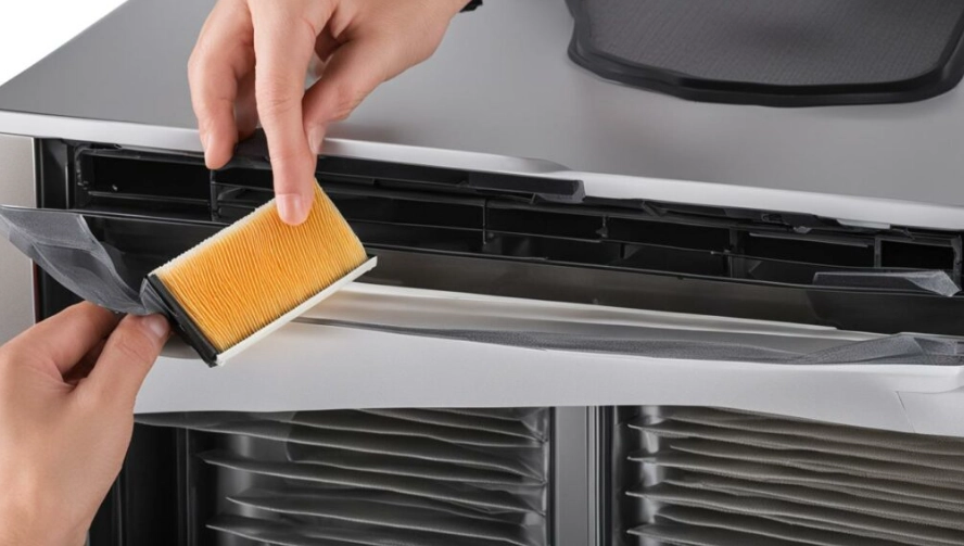 how to change refrigerator air filter