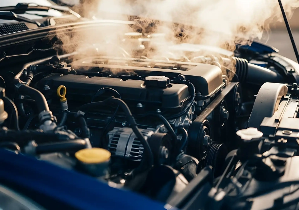 engine overheating signs