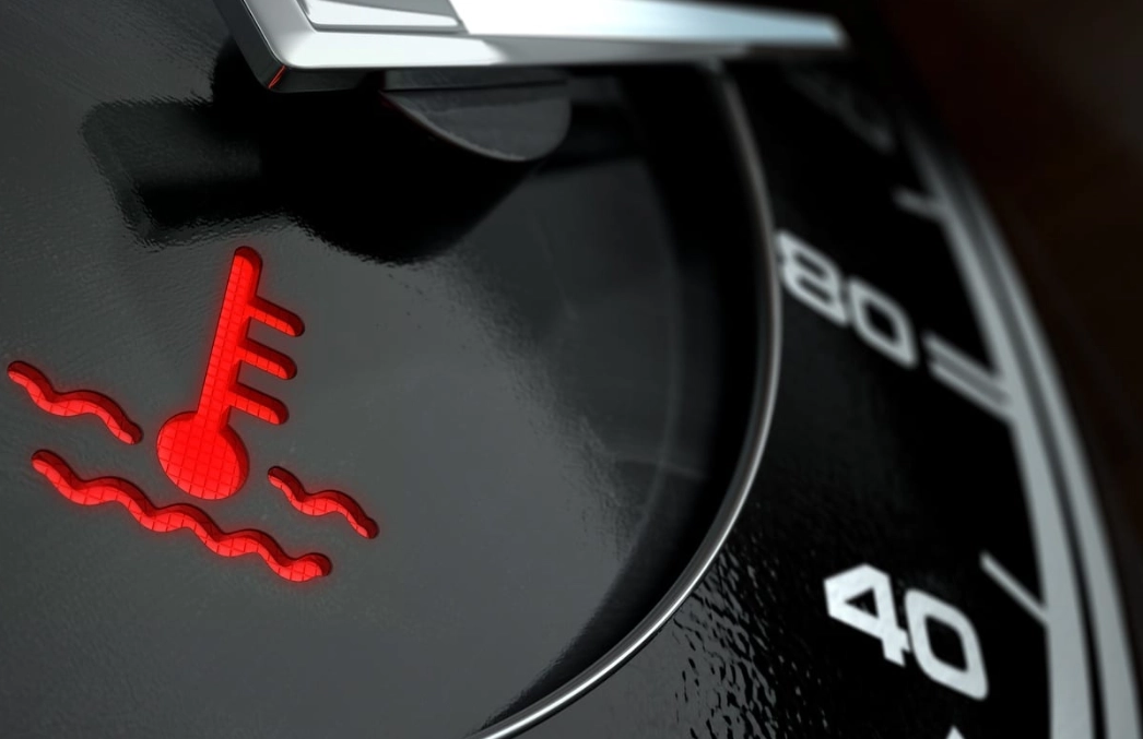 Engine overheating light