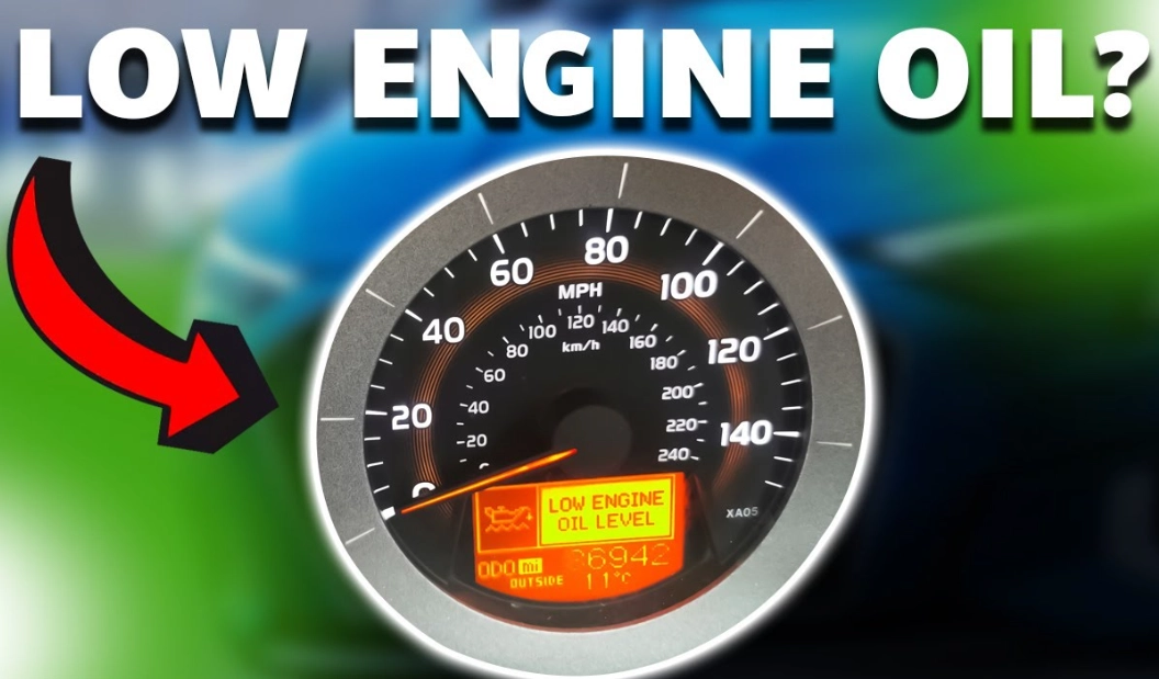engine oil level low