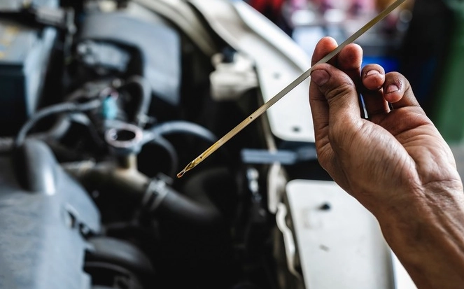 engine oil level low